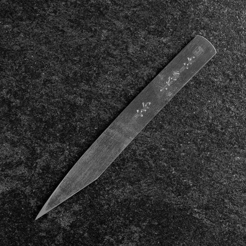 Kiridashi-Messer Blue Steel #1 Polierter Edelstahlgriff 55mm mit Paulownia-Holzbox-[Musashi]-[Japan-Küchenmesser]