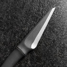 Kiridashi Messer D2 Poliert Edelstahl Bambus Design Griff 70mm mit Lederscheide-[Musashi]-[Japan-Küchenmesser]