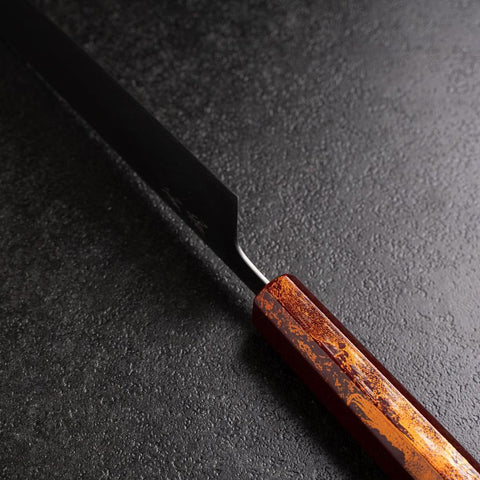 Kiritsuke 440C Poliert Roter Urushi Griff 210mm-[Musashi]-[Japan-Küchenmesser]