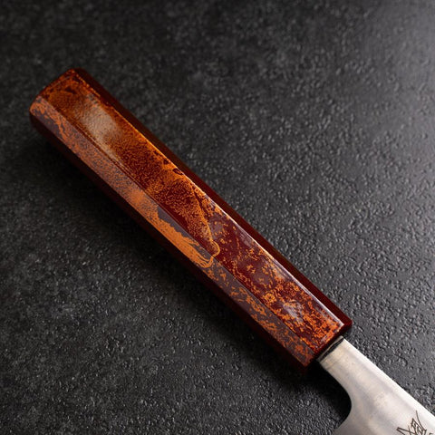 Kiritsuke 440C Poliert Roter Urushi Griff 210mm-[Musashi]-[Japan-Küchenmesser]