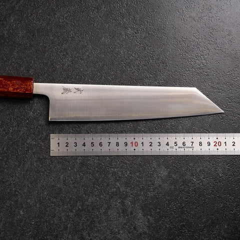 Kiritsuke 440C Poliert Roter Urushi Griff 210mm-[Musashi]-[Japan-Küchenmesser]