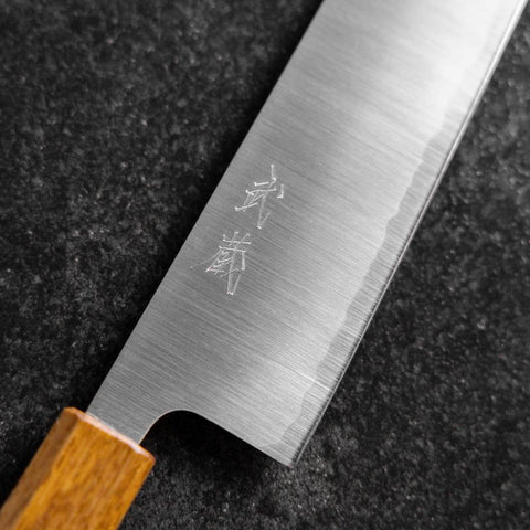 Kiritsuke 440C Poliert Yaki Urushi Griff 210mm-[Musashi]-[Japan-Küchenmesser]