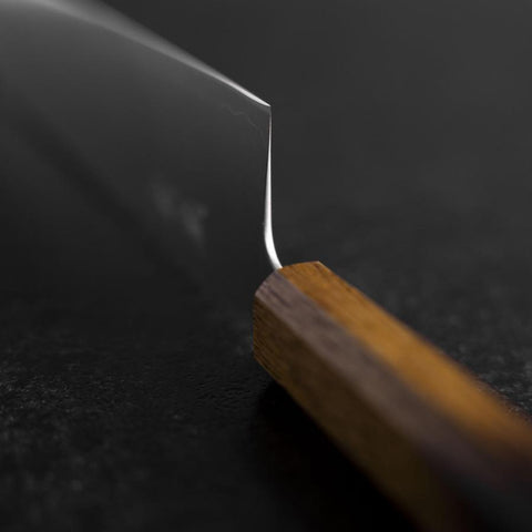 Kiritsuke 440C Poliert Yaki Urushi Griff 210mm-[Musashi]-[Japan-Küchenmesser]