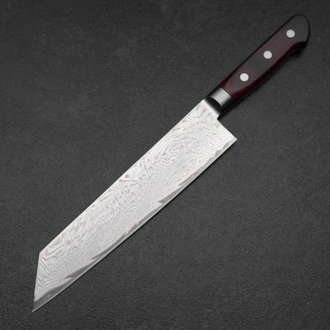 Kiritsuke AUS-10 Damast Roter Westlicher Griff 210mm-[Musashi]-[Japan-Küchenmesser]