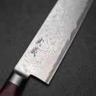 Kiritsuke AUS-10 Damast Roter Westlicher Griff 210mm-[Musashi]-[Japan-Küchenmesser]