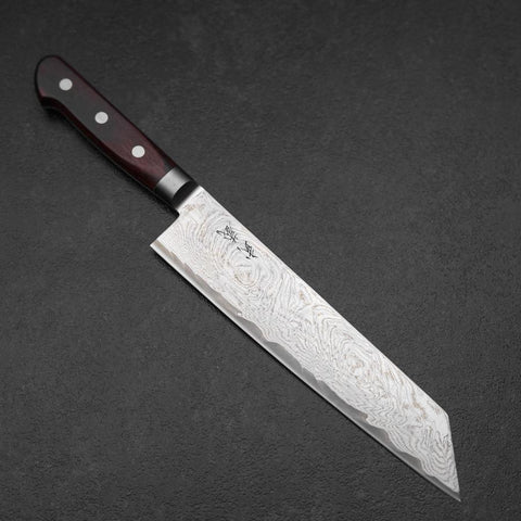 Kiritsuke AUS-10 Damast Roter Westlicher Griff 210mm-[Musashi]-[Japan-Küchenmesser]