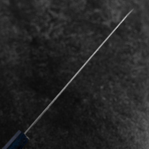 Kiritsuke AUS-10 Kagami Tsuchime Damast Dunkelblauer Urushi Griff 240mm-[Musashi]-[Japan-Küchenmesser]