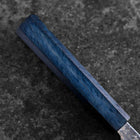 Kiritsuke AUS-10 Kagami Tsuchime Damast Dunkelblauer Urushi Griff 240mm-[Musashi]-[Japan-Küchenmesser]