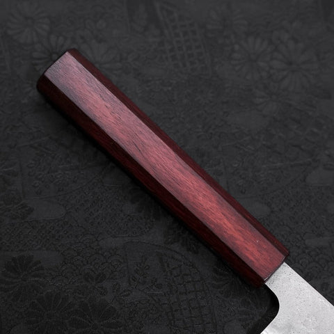 Kiritsuke AUS-10 Nashiji Damast Lila Urushi Griff 210mm-[Musashi]-[Japan-Küchenmesser]