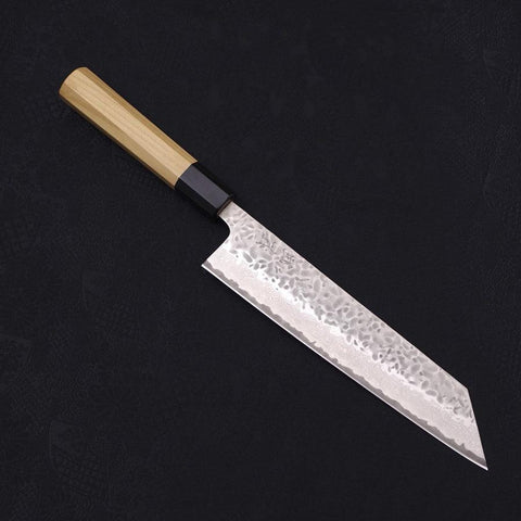 Kiritsuke AUS-10 Tsuchime Damast Büffelhorn und Magnolienholz Griff 210mm-[Musashi]-[Japan-Küchenmesser]