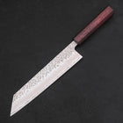 Kiritsuke AUS-10 Tsuchime Damast Lila Urushi Griff 210mm-[Musashi]-[Japan-Küchenmesser]