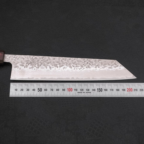 Kiritsuke AUS-10 Tsuchime Damast Lila Urushi Griff 210mm-[Musashi]-[Japan-Küchenmesser]