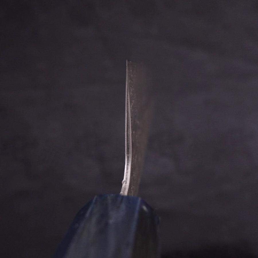 Kiritsuke AUS-10 Tsuchime Damast Urushi Griff Dunkelblau 210mm-[Musashi]-[Japan-Küchenmesser]