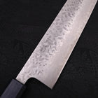 Kiritsuke AUS-10 Tsuchime Damast Urushi Griff Dunkelblau 240mm-[Musashi]-[Japan-Küchenmesser]