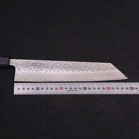 Kiritsuke AUS-10 Tsuchime Damast Urushi Griff Dunkelblau 240mm-[Musashi]-[Japan-Küchenmesser]