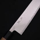 Kiritsuke AUS-10 Wellen-Nickel Damast Büffelhorn und Magnolienholz Griff 240mm-[Musashi]-[Japan-Küchenmesser]