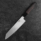 Kiritsuke Blue Steel #1 Suminagashi Büffelhorn und Ebenholz Griff 200mm-[Musashi]-[Japan-Küchenmesser]
