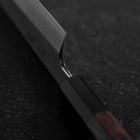 Kiritsuke Blue Steel #1 Suminagashi Büffelhorn und Ebenholz Griff 200mm-[Musashi]-[Japan-Küchenmesser]