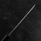 Kiritsuke Blue Steel #1 Suminagashi Büffelhorn und Ebenholz Griff 200mm-[Musashi]-[Japan-Küchenmesser]