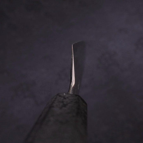 Kiritsuke Blue Steel #1 Suminagashi Schwarzer Ishime Griff 200mm-[Musashi]-[Japan-Küchenmesser]