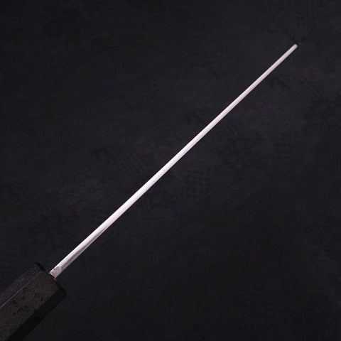 Kiritsuke Blue Steel #1 Suminagashi Schwarzer Ishime Griff 200mm-[Musashi]-[Japan-Küchenmesser]