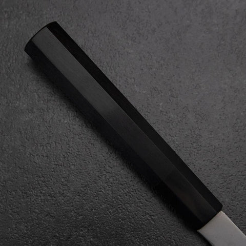 Kiritsuke Blue Steel #2 Damast Büffelhorn und Ebenholz Griff 200mm-[Musashi]-[Japan-Küchenmesser]