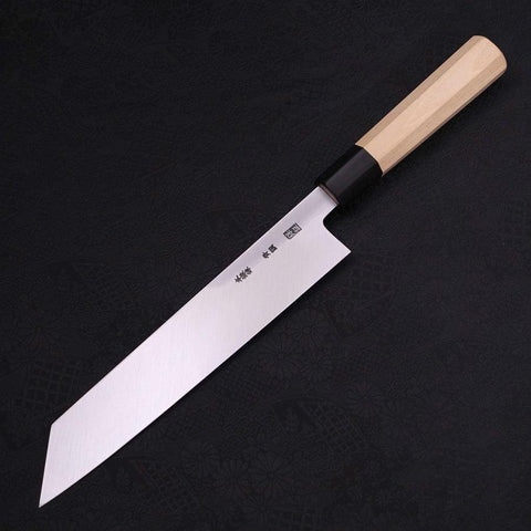 Kiritsuke Blue Steel #2 Kasumi Büffelhorn und Magnolienholz Griff 240mm-[Musashi]-[Japan-Küchenmesser]