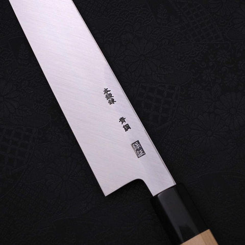 Kiritsuke Blue Steel #2 Kasumi Büffelhorn und Magnolienholz Griff 240mm-[Musashi]-[Japan-Küchenmesser]
