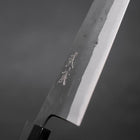 Kiritsuke Blue Steel #2 Kurouchi Büffelhorn und Ebenholz Griff 210mm-[Musashi]-[Japan-Küchenmesser]