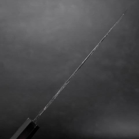 Kiritsuke Blue Steel #2 Kurouchi Büffelhorn und Ebenholz Griff 210mm-[Musashi]-[Japan-Küchenmesser]