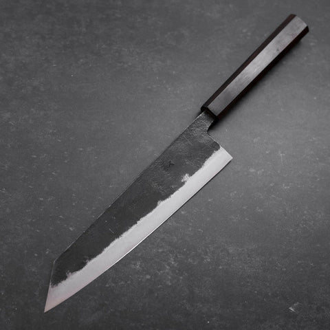 Kiritsuke Blue Steel #2 Kurouchi Ebenholz Griff 210mm-[Musashi]-[Japan-Küchenmesser]