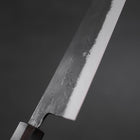 Kiritsuke Blue Steel #2 Kurouchi Ebenholz Griff 210mm-[Musashi]-[Japan-Küchenmesser]