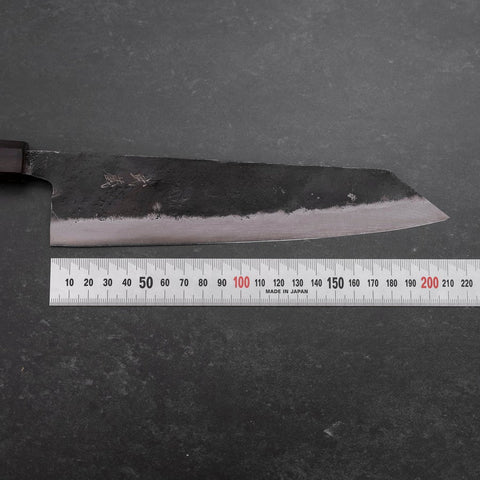 Kiritsuke Blue Steel #2 Kurouchi Ebenholz Griff 210mm-[Musashi]-[Japan-Küchenmesser]