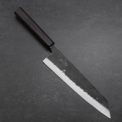 Kiritsuke Blue Steel #2 Kurouchi Ebenholz Griff 210mm-[Musashi]-[Japan-Küchenmesser]