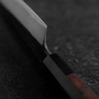 Kiritsuke Blue Steel #2 Kurouchi Nashiji Büffelhorn und Walnussholz Griff 200mm-[Musashi]-[Japan-Küchenmesser]