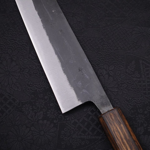 Kiritsuke Blue Steel #2 Kurouchi Sumi Urushi Griff 210mm-[Musashi]-[Japan-Küchenmesser]