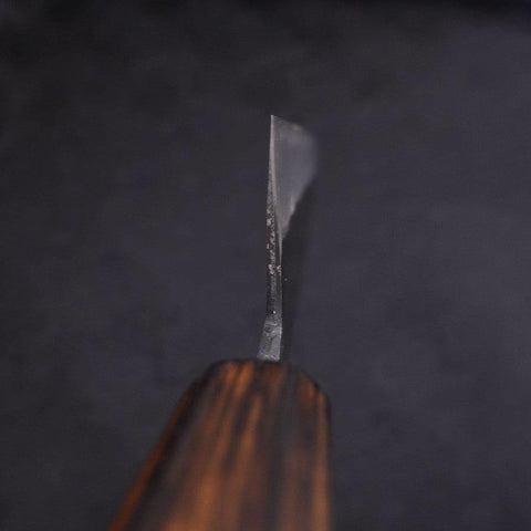 Kiritsuke Blue Steel #2 Kurouchi Sumi Urushi Griff 210mm-[Musashi]-[Japan-Küchenmesser]