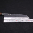Kiritsuke Blue Steel #2 Kurouchi Sumi Urushi Griff 210mm-[Musashi]-[Japan-Küchenmesser]