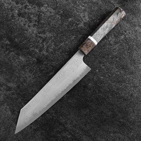 Kiritsuke Blue Steel #2 Nashiji Damast Ahornholz Griff 230mm-[Musashi]-[Japan-Küchenmesser]