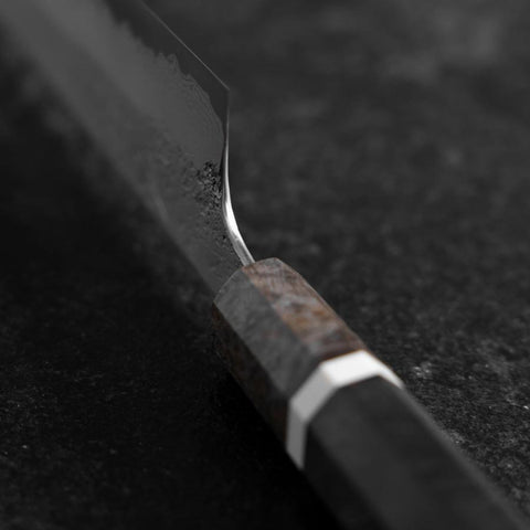 Kiritsuke Blue Steel #2 Nashiji Damast Ahornholz Griff 230mm-[Musashi]-[Japan-Küchenmesser]