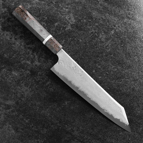 Kiritsuke Blue Steel #2 Nashiji Damast Ahornholz Griff 230mm-[Musashi]-[Japan-Küchenmesser]