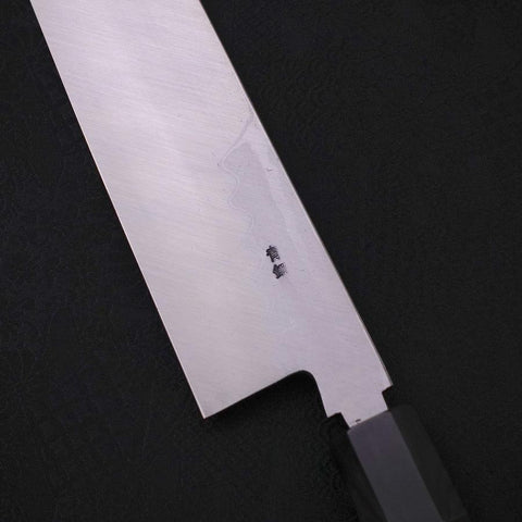 Kiritsuke Blue Steel #2 Suminagashi Büffelhorn und Ebenholz Griff 270mm-[Musashi]-[Japan-Küchenmesser]