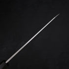 Kiritsuke Blue Steel #2 Suminagashi Buffalo Ebony Handle 240mm (9.4”)-[Musashi]-[Japanese-Kitchen-Knives]
