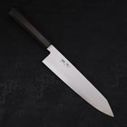 Kiritsuke Blue Steel #2 Suminagashi Buffalo Ebony Handle 240mm (9.4”)-[Musashi]-[Japanese-Kitchen-Knives]