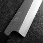 Kiritsuke Blue Super Kurouchi Damast Büffelhorn und Ebenholz Griff 210mm-[Musashi]-[Japan-Küchenmesser]