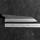 Kiritsuke Blue Super Kurouchi Damast Büffelhorn und Ebenholz Griff 210mm-[Musashi]-[Japan-Küchenmesser]
