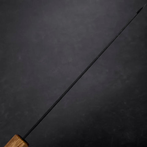 Kiritsuke Blue Super Kurouchi Tsuchime Eichenholz Griff 210mm-[Musashi]-[Japan-Küchenmesser]