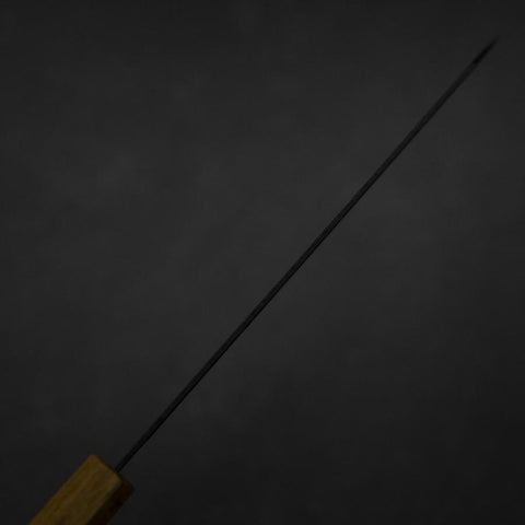 Kiritsuke Blue Super Kurouchi Tsuchime Eichenholz Griff 210mm-[Musashi]-[Japan-Küchenmesser]