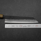 Kiritsuke Blue Super Kurouchi Tsuchime Eichenholz Griff 210mm-[Musashi]-[Japan-Küchenmesser]