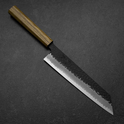 Kiritsuke Blue Super Kurouchi Tsuchime Eichenholz Griff 210mm-[Musashi]-[Japan-Küchenmesser]